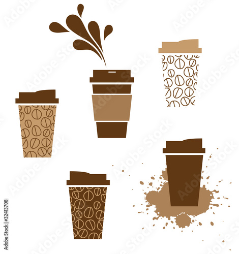 Vector: takeaway coffee cup takeaway coffee cup