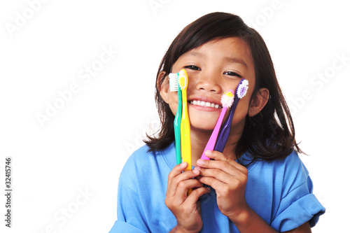 Photo: Teeth and Toothbrush Teeth and Toothbrush