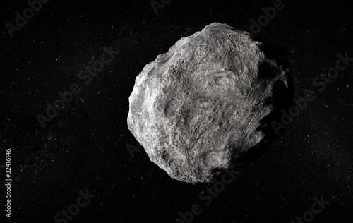 Photo: Large planetoid in empty space Large planetoid in empty space