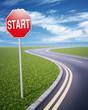 Illustration: GO! road sign GO! road sign