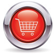 Einkaufswagen - Button rot