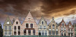 Buildings of Bruges in Belgium