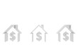 Three houses
