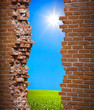 Breaken wall freedom concept Breaken wall freedom concept