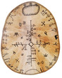 Sami traditional drum isolated. Sami traditional drum isolated.