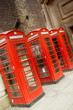 Foto: trois cabines de téléphone trois cabines de téléphone