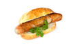 Bratwurst, Bötchen und Petersilie