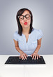 Frau am Computer