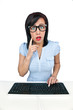 Frau am Computer