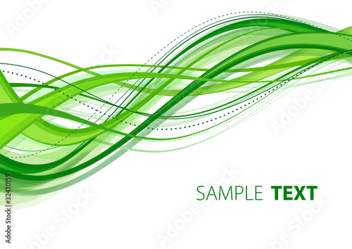 Vector: Green wave. Vector Green wave. Vector