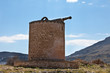 silhouette of old windmill