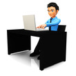 3D business man