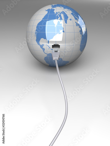 Illustration: Verbundene Welt Verbundene Welt