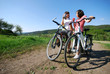 Radfahrer machen Pause