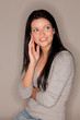 happy woman smiling