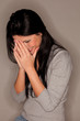 attractive woman chuckling