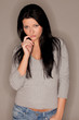 Foto: woman considering things woman considering things