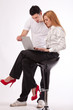 Photo: on laptop working together on laptop working together