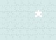 Puzzle mit fehlendem Teil