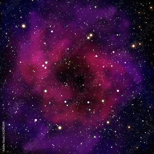 Foto: Nebula and star in the space area Nebula and star in the space area