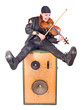 rocker woman with a viola