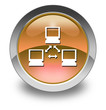 Orange Glossy Pictogram "Network"