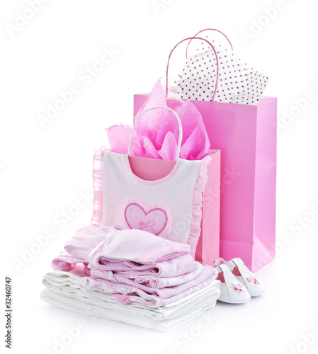 Photo: Pink baby shower presents Pink baby shower presents