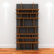 3d Empty shelves for exhibit 3d Empty shelves for exhibit