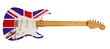 united kingdome flag electric guitar
