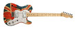 britain flag on electric guitar
