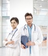 Young doctors in medical center