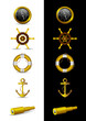 Different Nautical Icons - Vector Illustration
