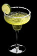 Classic Margarita in front of a black background Classic Margarita in front of a black background