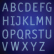 vector diamond letters with gemstones vector diamond letters with gemstones