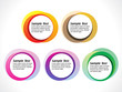 abstract colorful blank circles template
