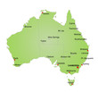 Vektor: Karte Australien / vektor Karte Australien / vektor