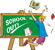 school`s out - happy student