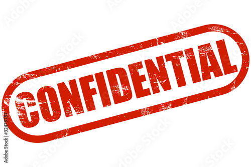 Illustration: Grunge Stempel rot CONFIDENTIAL Grunge Stempel rot CONFIDENTIAL