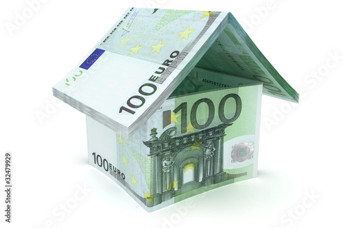 Illustration: 100 Euro Haus 100 Euro Haus