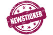 Sternen Stempel weinrot NEWSTICKER