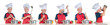 Tasty food praparation stages/ phases by young chief cook Tasty food praparation stages/ phases by young chief cook