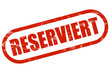 Grunge Stempel rot RESERVIERT