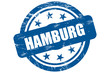 Sternen Stempel blau HAMBURG