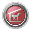 Red 3D Style Button "Stable"
