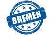 Sternen Stempel blau BREMEN