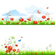 Grass and flowers