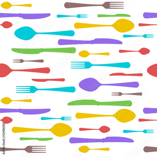 Vector: Cultery seamless vector pattern Cultery seamless vector pattern