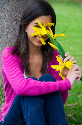 Photo: Shy Girl covering face Shy Girl covering face