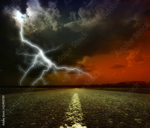 Photo: lightning storm lightning storm