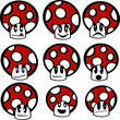 Mushroom emoticons
